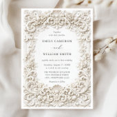Invitation Faire Classique Cadre Baroque Mariage