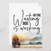 Invitation Faire confiance au plan de Dieu (Devant / Derrière)