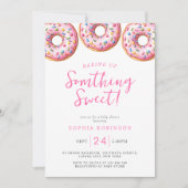 Invitation Faire Cuire Quelque Chose de Doux Donuts Fille Bab (Devant)