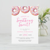 Invitation Faire Cuire Quelque Chose de Doux Donuts Fille Bab (Debout devant)