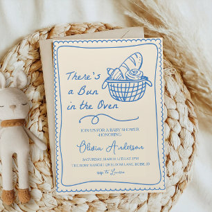 Invitation Faire cuire un bébé à la douche de bébé Main Dessi