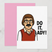 Invitation Faire Dame Meme – Création de Citation Rétro Drôle (Devant / Derrière)