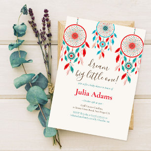 Invitation Faire de grands rêves petite baby shower
