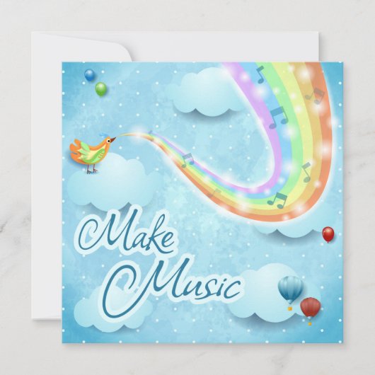 Invitation Faire de la musique (Devant)