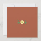 Invitation Faire de Main Squeeze Lemons Terracotta Enterremen (Dos)