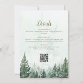 Invitation Faire débuter l'aventure sous la forêt Code QR Bab (Dos)