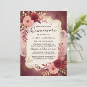 Invitation Faire Dentelle de Plum Argent Gown Boho Bourgogne  (Debout devant)