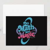 Invitation Faire des maths pas de la magie amateurs de maths  (Devant / Derrière)