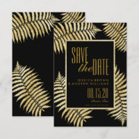 Faire Fausse Feuille D'Or Fougère  Save The Date
