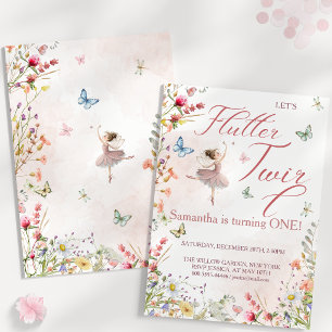 Invitation Faire Flutter et Twirl Magical Wings Premier Anniv