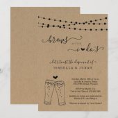 Invitation Faire la fête après la réception de mariage en fui (Devant / Derrière)