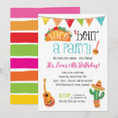 Invitation Faire la fête autour d'un Taco (Devant / Derrière)