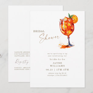 Invitation Faire la fête avec de l'Aperol à la Baby Shower de