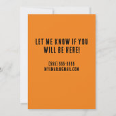 Invitation Faire la fête pour Halloween (Dos)