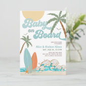 Invitation Faire la fête pour l'arrivée de bébé Baby Shower S (Debout devant)