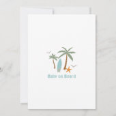 Invitation Faire la fête pour l'arrivée de bébé Baby Shower S (Dos)