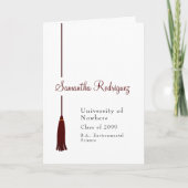 Invitation Faire la fête pour l'obtention du diplôme avec un  (Devant)