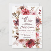 Invitation Faire l'amour Mariage Blush Automne Bohème (Devant)