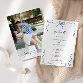 Invitation Faire main plaisir français Photo Save the Date