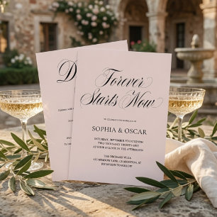 Invitation Faire Mariage Luxe Minimaliste Commence Maintenant