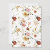 Invitation Faire paraître 100 beau Anniversaire botanique ros (Dos)