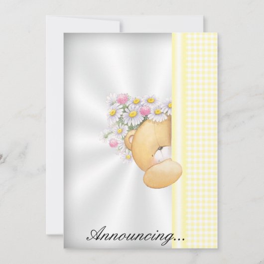 Invitation Faire-part bébé (Devant)