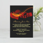 Invitation faire part d'anniversaire de coeurs d'amour (Debout devant)