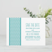 Invitation Faire part d'annonce de date de mariage avec bordu (Debout devant)