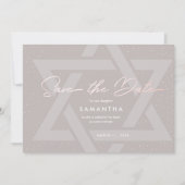Invitation Faire part de Bat Mitzvah moderne (Devant)