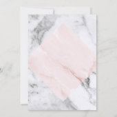 Invitation Faire part de conservation en marbre doré rose per (Dos)