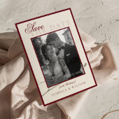 Invitation Faire part de date de luxe noir et blanc
