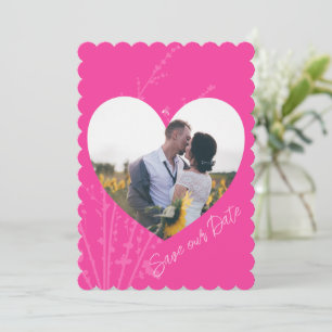 Invitation Faire part de date de mariage à encadrer avec une 