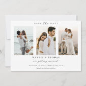 Invitation Faire part de date de mariage à l'avance avec une  (Devant)