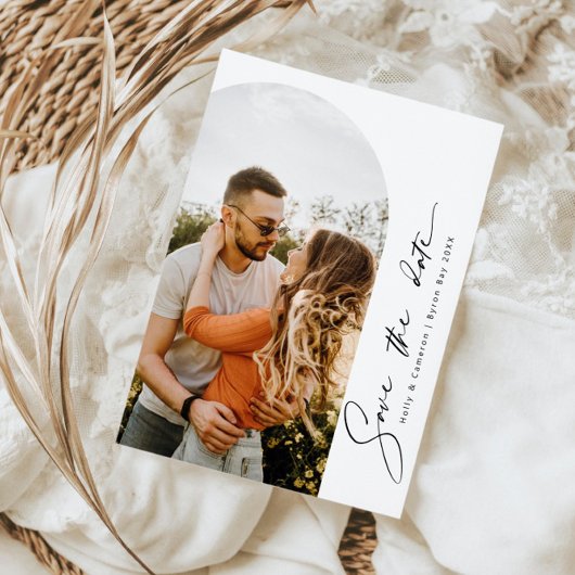 Invitation Faire part de date de mariage à l'avance avec une 