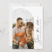 Invitation Faire part de date de mariage à l'avance avec une  (Devant)