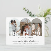 Invitation Faire part de Date de mariage photo d'arche modern (Debout devant)