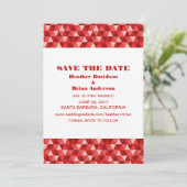 Invitation Faire part de date de mariage Triangles Géométriqu (Debout devant)