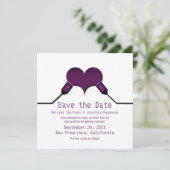 Invitation Faire part de date de mariage USB Love Connection, (Debout devant)