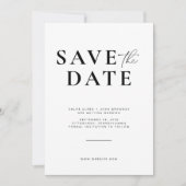 Invitation Faire part de date de sauvegarde simple et moderne (Devant)