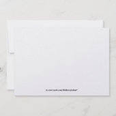 Invitation Faire part de date de sauvegarde vert lime et marr (Dos)