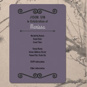 Invitation Faire-part de graduation de la lavande 