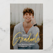 Invitation Faire-part de graduation de Word peint (Recto)