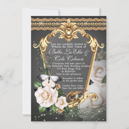 Invitation faire-part de mariage (Devant)