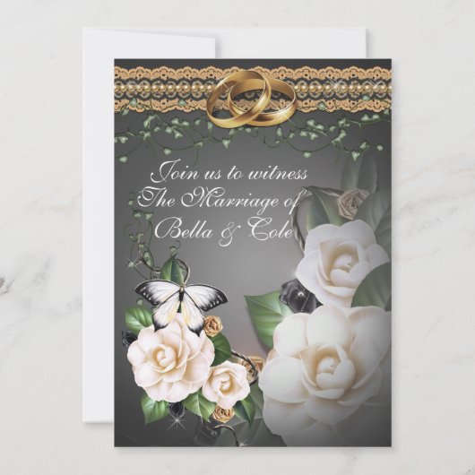 Invitation faire-part de mariage (Dos)