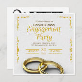 Invitation faire part de mariage à date fixe (Devant / Derrière)