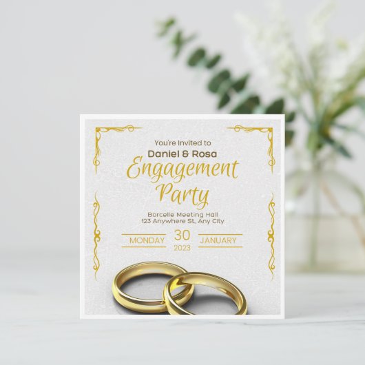 Invitation faire part de mariage à date fixe (Debout devant)