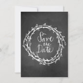 Invitation Faire part de mariage avec aspect tableau noir pou (Dos)