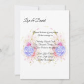 Invitation faire-part de mariage-Blue Hydrangeas (Devant)
