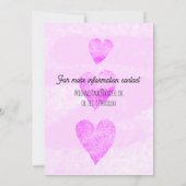 Invitation Faire part de mariage contemporain pour annoncer l (Dos)