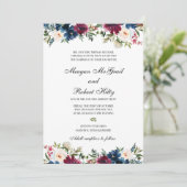 Invitation Faire part de mariage de conception florale à l'aq (Debout devant)